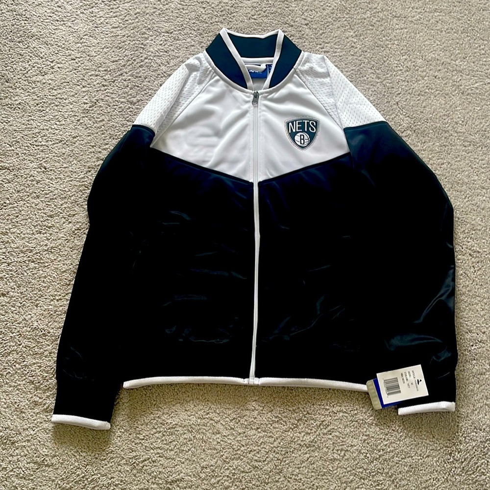 Brooklyn Nets Woman’s Rhinestone Zip Up Jacket